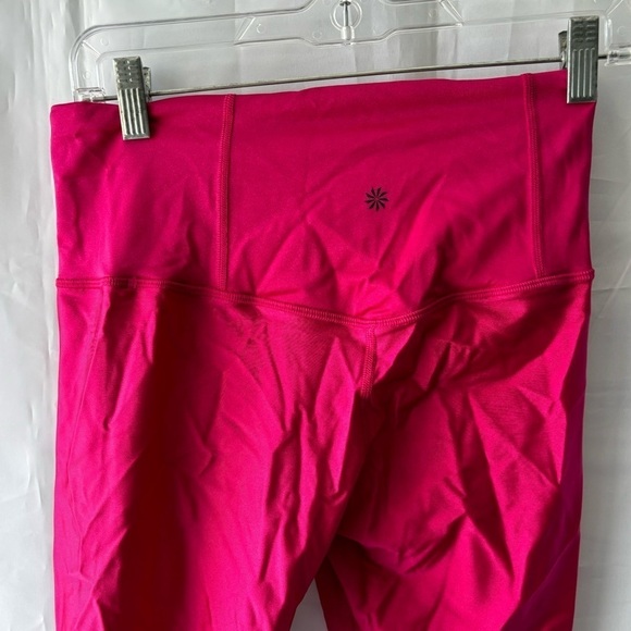 Athleta Elation Shine Tight Hot Pink size Medium PETITE - Picture 4 of 8
